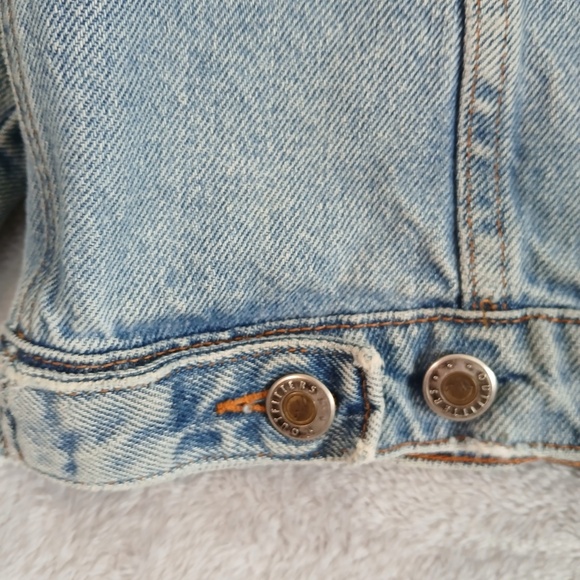 Vintage Men's Denim Blue Jean Jacket Size Large (Faded Tag) Made in USA - Picture 11 of 12